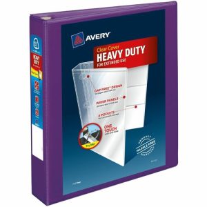 Avery  View Binder, DuraHinge, 1-1/2", 8-1/2"x11", PE