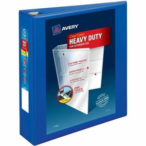 Avery  View Binder, DuraHinge, 2", 8-1/2"x11", Pac Blue