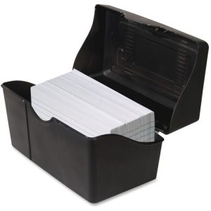 Advantus Corp. Index Card Holders, 3"x5", Black