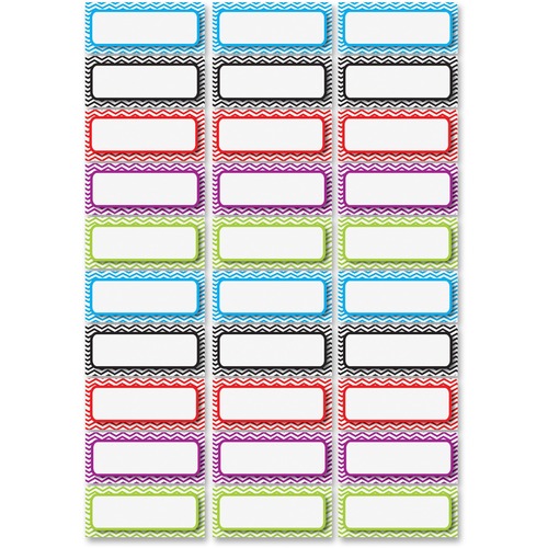 Ashley Productions, Inc. Chevron Nameplate Magnets, 30/Pack, Multi