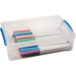 Advantus Corp.  Large Pencil Box, Clear