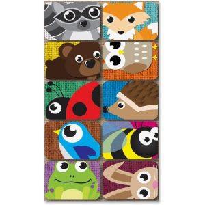 Ashley Productions, Inc. Mini Whiteboard Erasers Critters, 2"x1-1/2"x3/4", 10/PK, MI