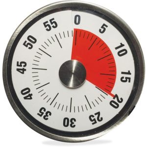 Ashley Productions, Inc.  Time To Go Timer, 3", Black/Silver