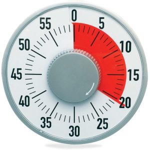 Ashley Productions, Inc. Big Time To Go Timer, 6-1/4", Gray/White