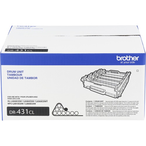 Brother Drum Unit, f/HL-L8260, 30,000 Page Yield, BK