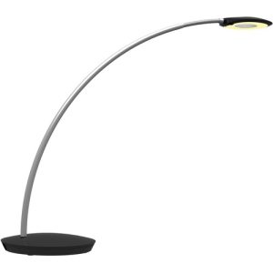 Alba, Inc  LED Lamp,350 Lumen,Touch Adjust,Steel Arm,18"H,BK/SR