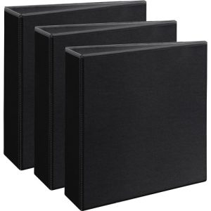 Avery  View Binder, 3" Capacity, 11"x8-1/2", 3/BD, BK