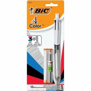 Bic  Pen/Pencil, Interchanageable,Ballpoint, No. 2 HB Lead, AST
