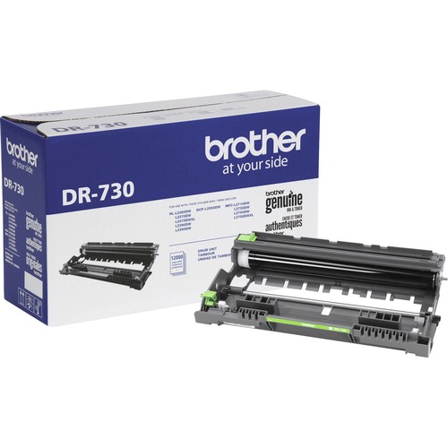 Brother Drum Unit, DR-730, 12,000 Page Yield, BK