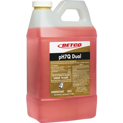 Betco Corporation Disinfectant,Neutral pH,Conc FastDraw,1/2 Gal (2L),4/CT,YW