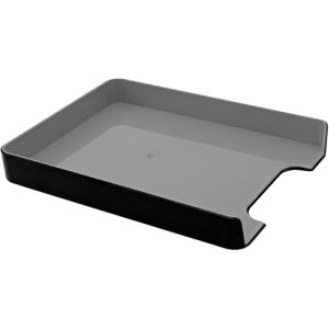 Advantus Corp. Letter Tray, Fusion, 12-3/4"x10"x1-11/16", Black/Gray
