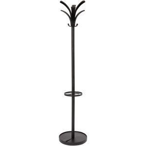 Alba, Inc  Coat Stand, 13-4/5"Wx13-4/5"Lx66-9/10"H, Black