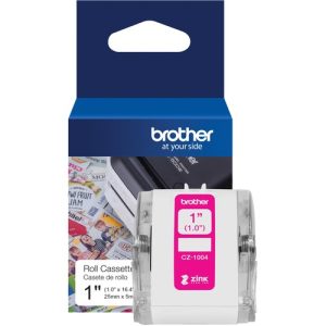 Brother Labels, ZINK Zero Ink, Continuous-Length, 1"x16.4', White