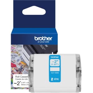 Brother Labels, ZINK Zero Ink, Continuous-Length, 2"x16.4', White