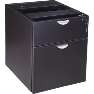 Boss Office Products  Hanging Pedestal, B/F, 16"Wx18"Dx19"H, Mocha