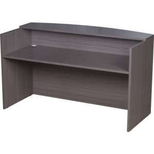 Boss Office Products  Reception Desk, 71"Wx36"Dx42"H, Driftwood