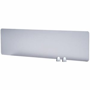 Boss Office Products  Privacy Panel, Plexiglass, 45"Wx1/5"Dx15-3/5"H, Silver