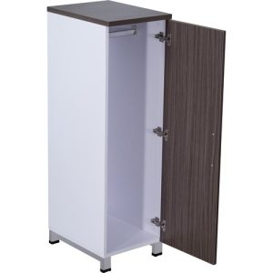 Boss Office Products  Wardrobe, Simple System, 16"x21"x51", Driftwood/White