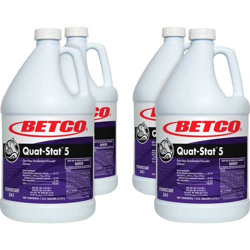Betco Corporation Disinfectant, 1-Step Cleaning, 1 Gallon, 4/CT, Purple