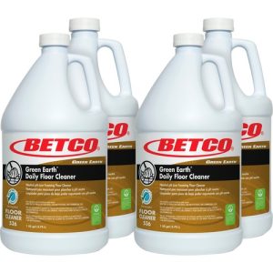 Betco Corporation  Floor Cleaner, Foaming, Neutral pH, 1 Gallon, 4/CT, Yellow