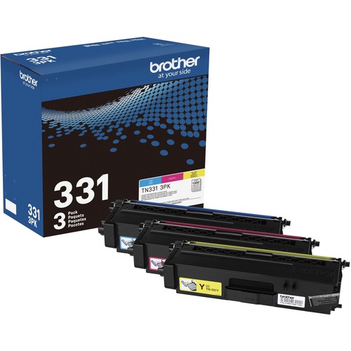 Brother Toner Cartridge, 1500 Yield, 3/BX, CYN/MA/YW