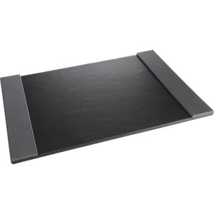 Artistic  Desk Pad, Monticello, 24"Wx19"Lx1/4"H, Black/Gray