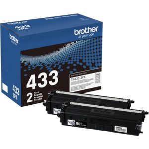 Brother  Toner Cartridge, 4500 Page High Yield, 2/BX, BK