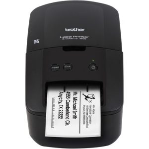 Brother  Label Maker, 300 dpi, 5-1/10"Wx8-4/5"Dx6-1/10"H, Black