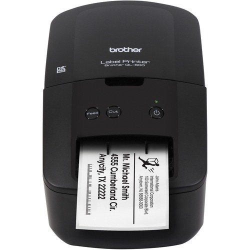 Brother Label Maker, 300 dpi, 5-1/10"Wx8-4/5"Dx6-1/10"H, Black