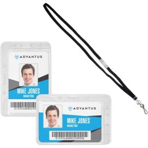 Advantus Corp. ID/Security Pack, 4.125"x2.875" Badges, 20/PK, MI