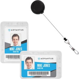 Advantus Corp. ID/Security Pack, 4.125"x2.875" Badges, 20/PK, MI