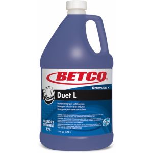 Betco Corporation  Laundry Detergent, Liquid, Concentrated, 1 Gal, 4/CT, Blue