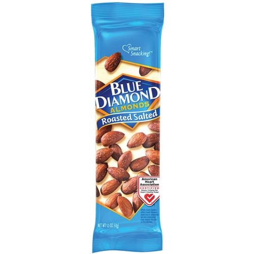 Blue Diamond Almonds, Roasted Salted, 1.5 oz, 12/BX, Multi