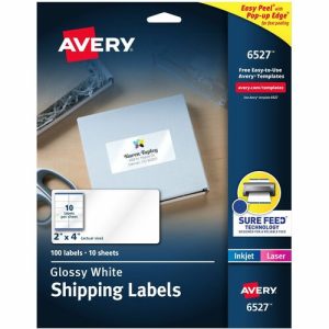 Avery  Shipping Labels,Easy Peel,Perm,2"x4",500/CT,Glossy WE