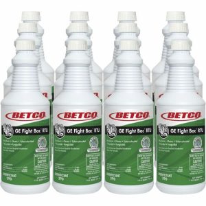 Betco Corporation  Disinfectant, Hospital-Grade, No Rinse, 32 oz, 12/CT, Clear