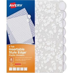 Avery  Divider, Insertable Tabs, 8-Tab, AST Designs, 24ST/CT, MI