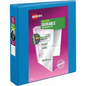 Avery  View Binder,Slant Ring,DuraHinge,1-1/2" Cap,6/CT,Blue