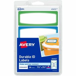 Avery  Labels,TrueBlock,w/GN/BE Borders,3-1/2"x1-1/4",360/CT,WE