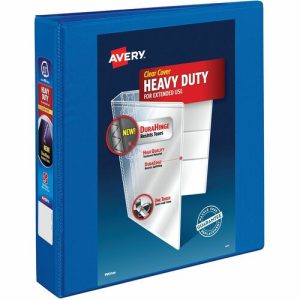 Avery  View Binder,DuraHinge,1-1/2"Cap,8-1/2"x11",6/CT,Pacific Blue