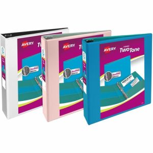 Avery  View Binder, 2-Tone, 2" Cap, f/8-1/2"x11" Sht, 6/CT, AST