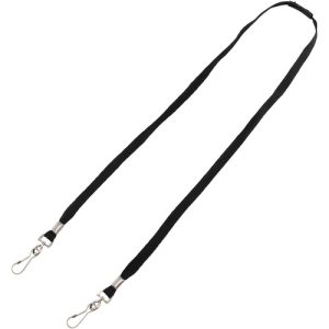Advantus Corp.  Lanyard,Breakaway,w/J-hook Clips,f/Face Masks,30"L,10/PK,BK