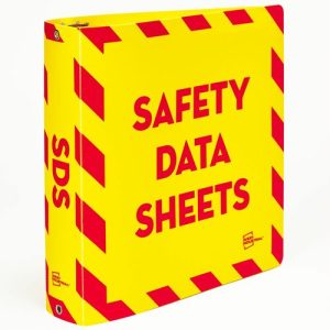 Avery  SDS Binder,Poly,w/36"L Chain,2"/500-Sht Cap,Ltr,YW/RD