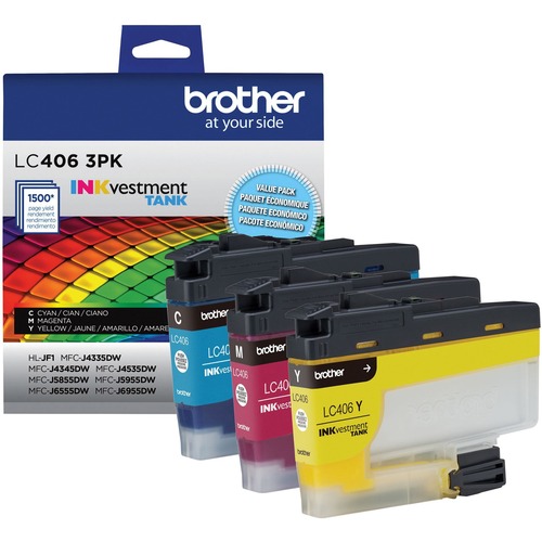 Brother Ink Cartridge,MFC-J4335DW,1500 Pg Yld Each,CY/MA/YW