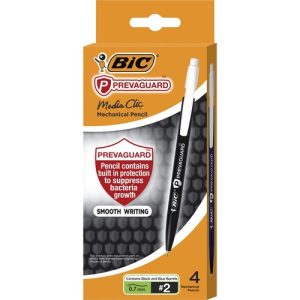 Bic Mechanical Pencil, 0.7mm, 4/PK, Black Lead