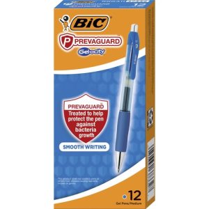 Bic  Pen, Gel, PrevaGuard, 0.7mm Point, Blue