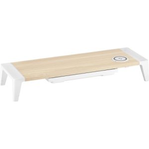 Bostitch (Stanley Bostitch)  Monitor Stand, Wooden, 24"Wx8"D, White