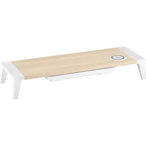 Bostitch (Stanley Bostitch) Monitor Stand, Wooden, 24"Wx8"D, White
