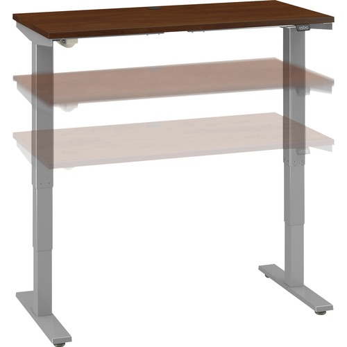 Bush Business Furniture Desk,Sit-Stand,Hght-Adj,Elec,48"x24"x28"-48",Hansen Cherry