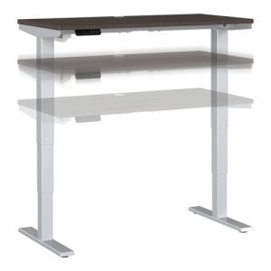 Bush Business Furniture  Desk,Sit-Stand,Hght-Adj,Electric,48"x24"x28"-48",Storm Gray