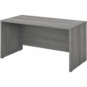 Bush Business Furniture  Desk Shell,2 Gromments,59.45"x29.37"x29.84",Platinum GY